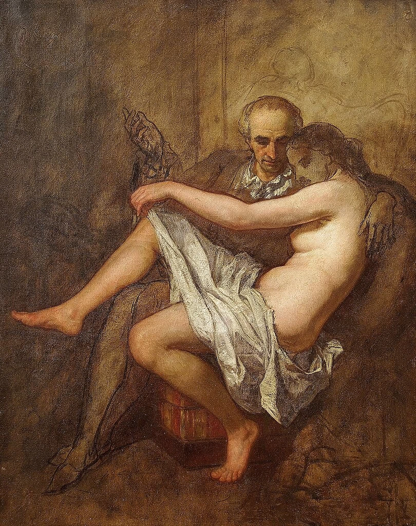 Baudelaire e il presidente - Museo Roger, Quilliot, Montferrand, attribuito